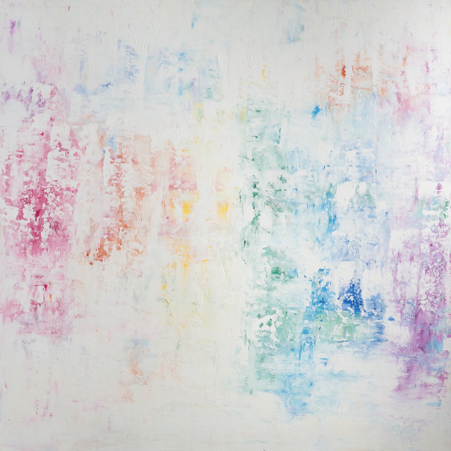 60" x 60" In Stock | Rainbow Without the Rain | Affordable, Original Artwork